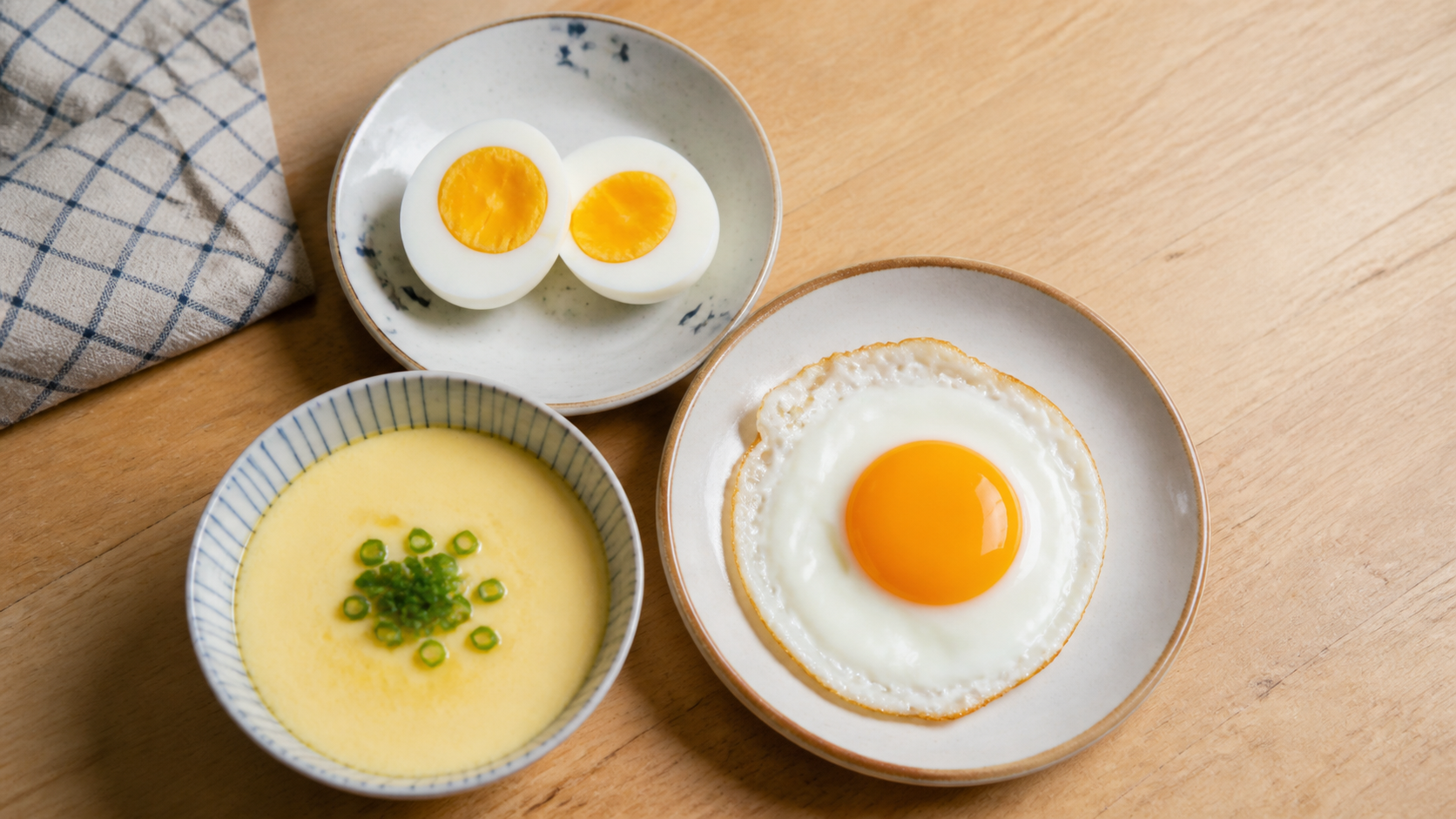 水煮蛋、荷包蛋與蒸蛋料理